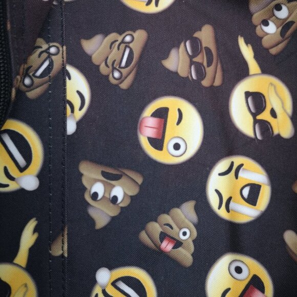 The Children's Place Youth's Unisex Black with Brown & Yellow Emoji's Backpack - Picture 5 of 10